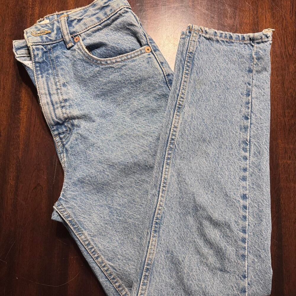 Zara‎ blue straight leg jeans